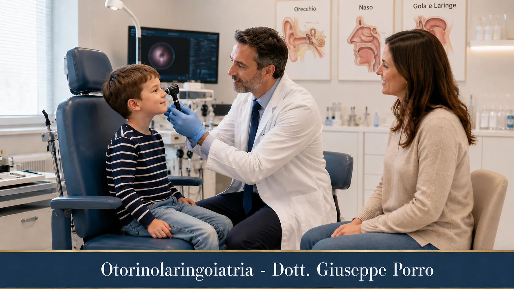 Otorinolaringoiatria - Dott. Giuseppe Porro: visita ORL pediatrica
