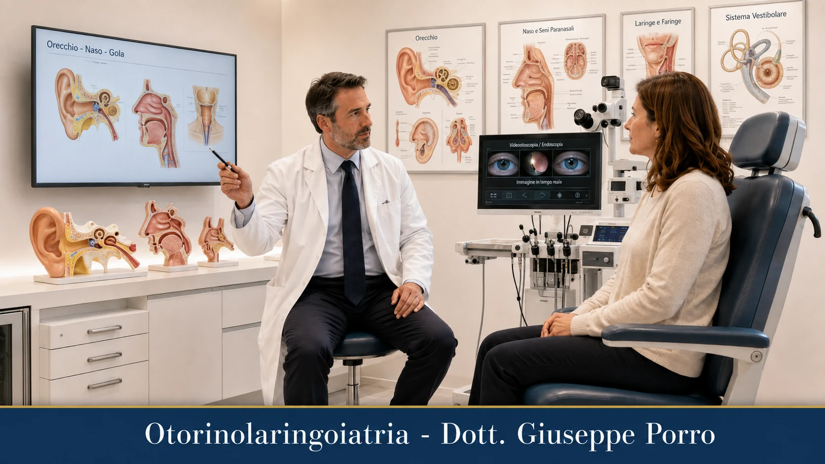 Otorinolaringoiatria - Dott. Giuseppe Porro: esame otologico
